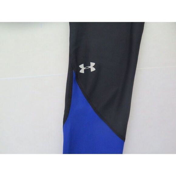Under Armour 1359352 Women's Sz M Black/Blue 7/8 Ankle Crop Compression Pants - Picture 5 of 7